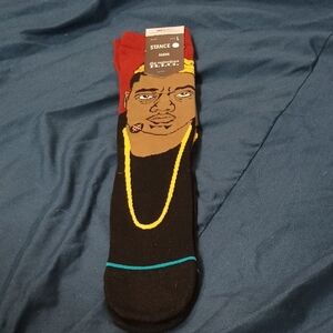 The Notorious B.I.G. Stance Men's Black and Red Graphic Socks